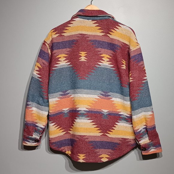 Boho Staccato Pattern Oversized Jacket (Women's Size Small) - Picture 6 of 6